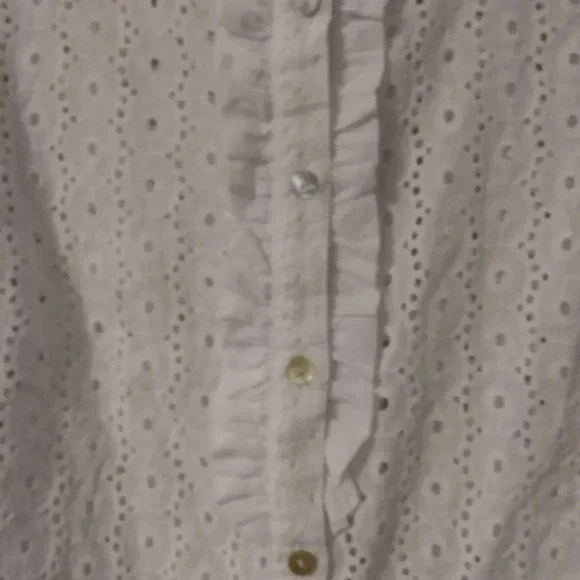 Ruby Rd. Eyelet Ruffle Top - Picture 4 of 5